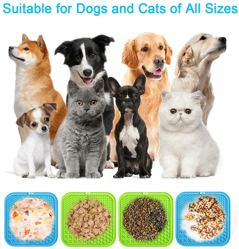 Se60ef3f9a2304dd8804d04e2a3cb6e0aB.jpg 4in1 Dog Licking Mat Split Puzzle Designed Healthy Slowly Feeding Relief Anxiety Safe Material Washable Feeder Pad Pet Supplies