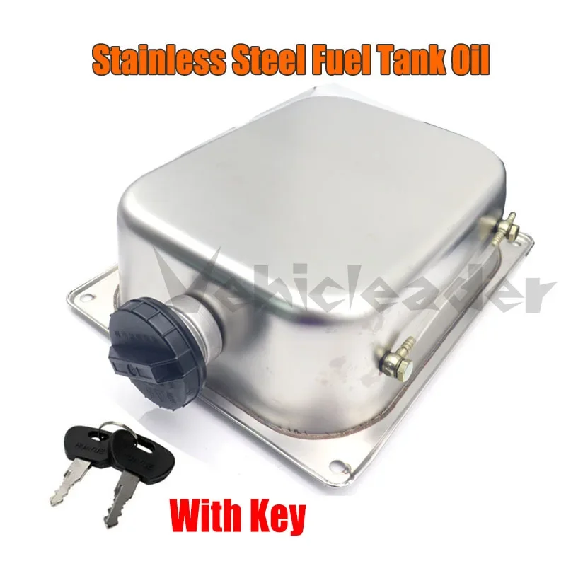 7L Stainless Steel Diesel Containers - Large Capacity Heavy Duty Backup Fuel Tank