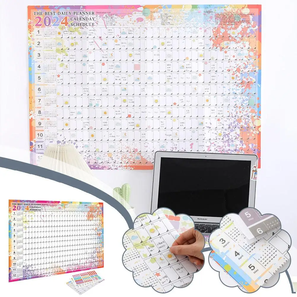 

2024 English Calendar 365 Day Schedule Hanging Wall Daily Yearly List Agenda Schedule To Organizer Calendar Planner Do Annu U2U2