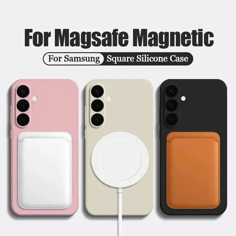 MagSafe Magnetic Luxury Liquid Silicone Shockproof Case with Wireless Charging Capability
