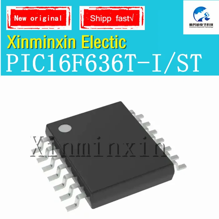 

10PCS/lot PIC16F636-I/ST PIC16F636T-I/ST TSSOP14 SMD IC chip New Original