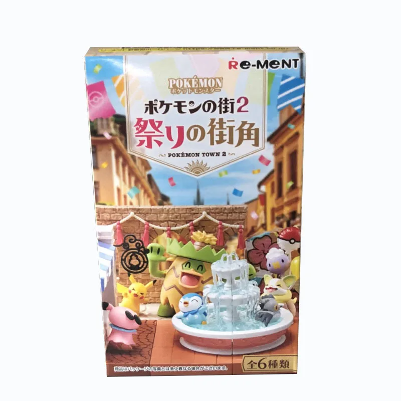 Pokemon Street 2 Festival Street Graffiti Mystery Box Blind Box Mini Miniature Scene Anime Figure Sorpresa Regalo Pinze Giocattolo