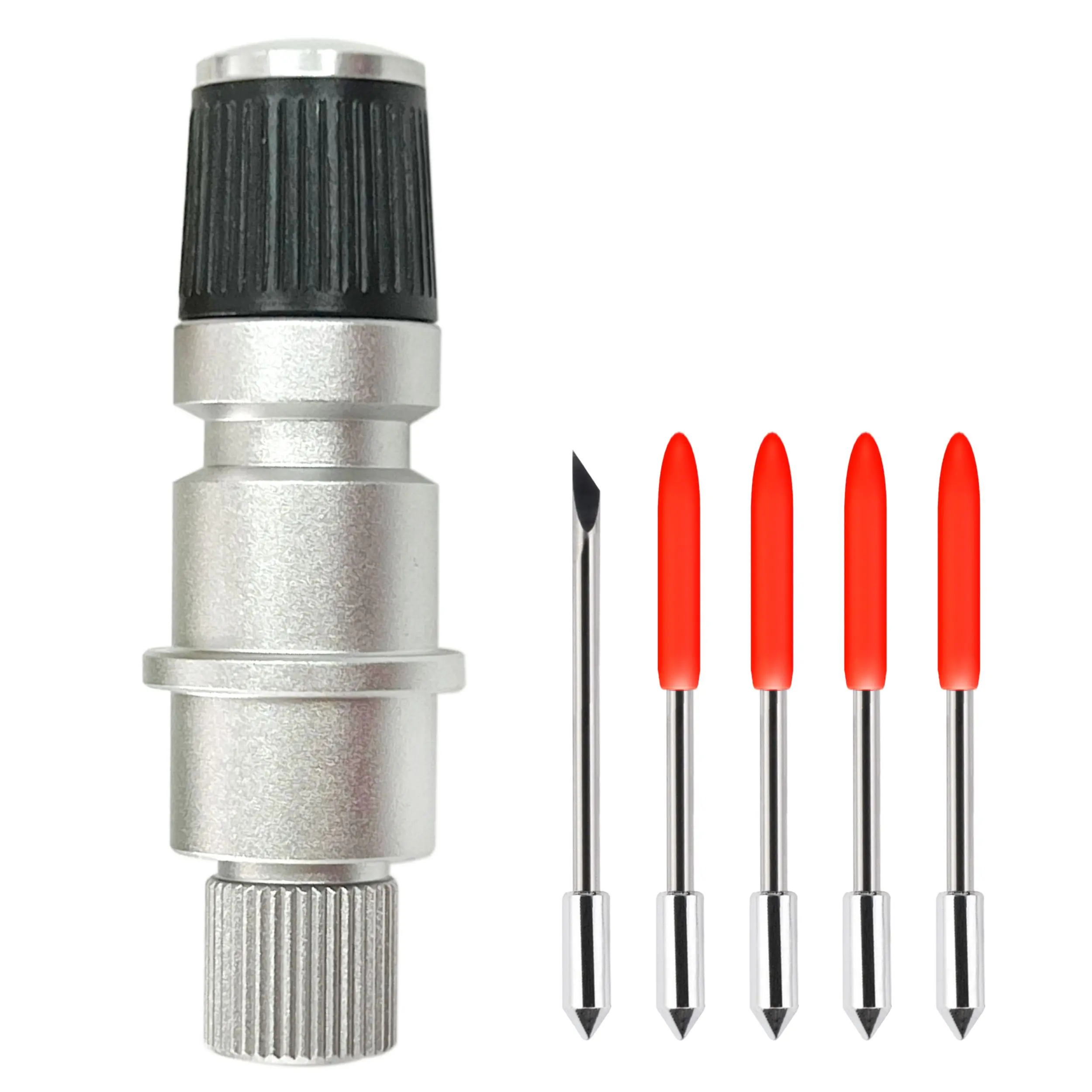 Graphtec 실루엣 카메오 CB09 CB15 초상화 큐리오 CE5000-60 플로터, 금속 캡 거치대 및 5psc 커팅 블레이드 포함
