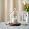 15*17cm Big Size Ball Top Glass Dome Vase Home Deocration Antique Base Transparent Cover Wedding Live Prop Birthday Gift 1