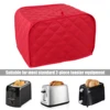 Toaster Cover Anti Dust Cover Bread Maker Machine Toaster Cover-ups Case For Two Slice Toaster Washable Protective Cover 6