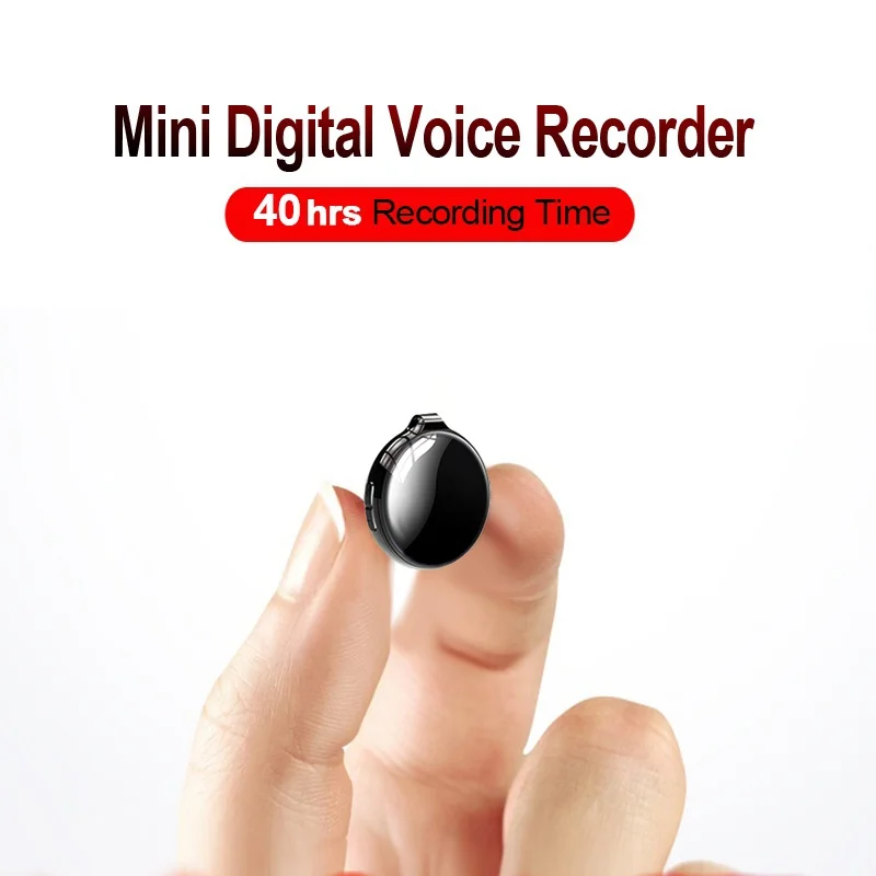 Mini Voice Recorder Activated Recording Micro Dictaphone Digital Audio Smart Recorder MP3 Player Noise Reduction