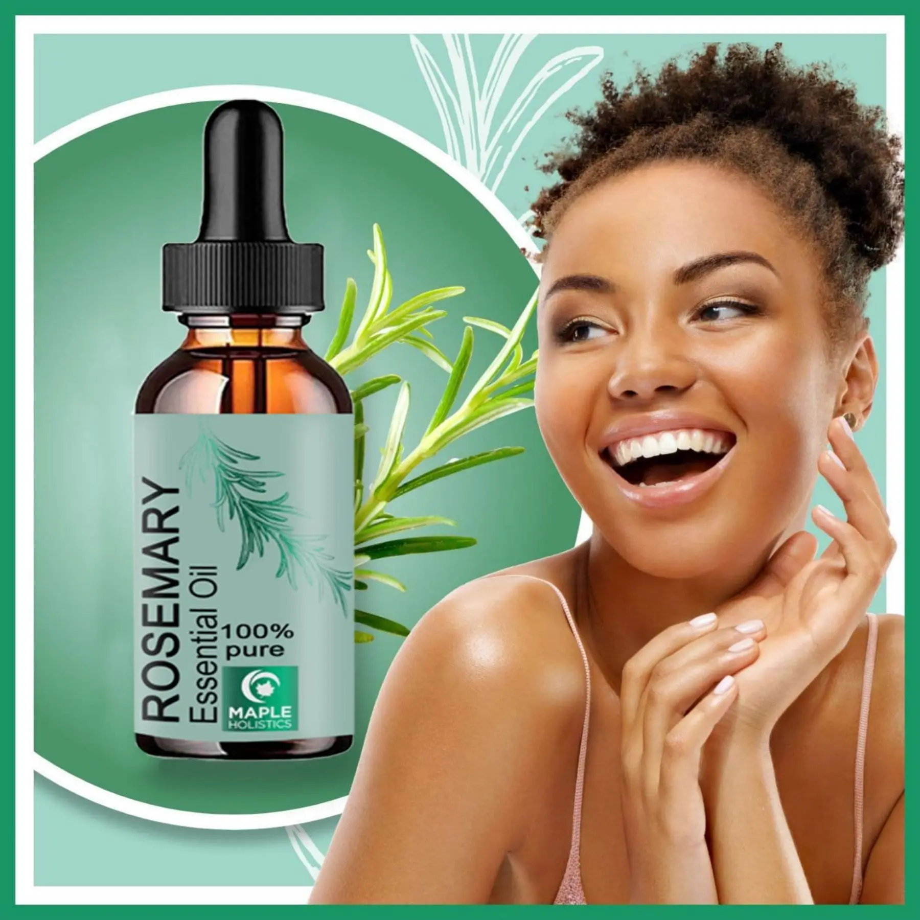 

Эфирное масло розмарина-чистое масло розмарина для кожи волос и ногтей, эфирное масло розмарина для увлажнителя и волос розмарина