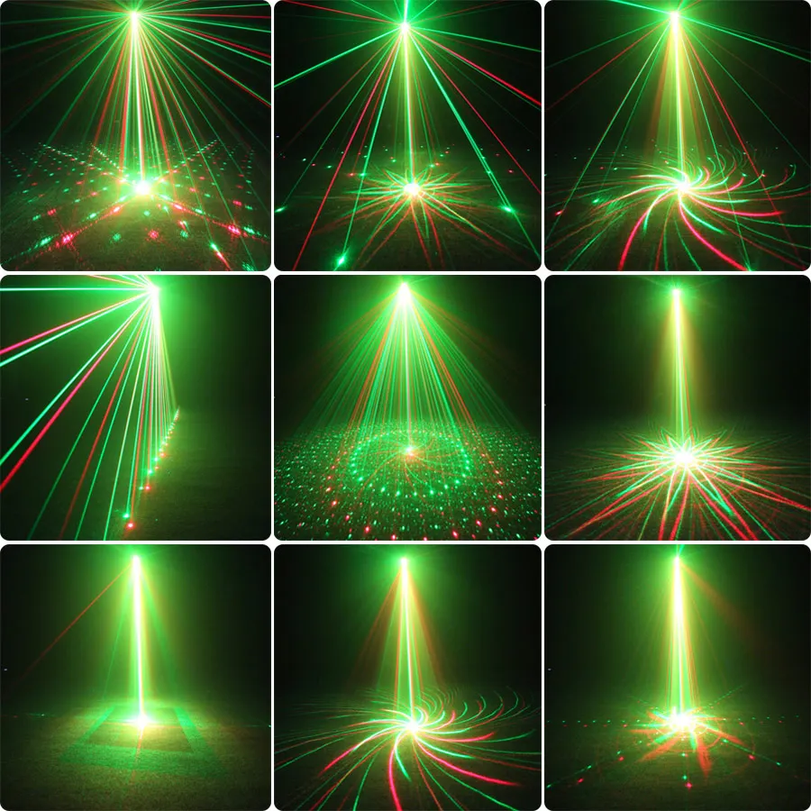 Hiny rg rgb לייזר 8/דפוסי 12/32 מקרן dj סביבה dj ריקוד מסיבת חג המולד תאורה מופע מנורת דיסקו מופע z20d2