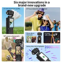 1080P handheld outdoor sports camera anti-shake waterproof vlogging camera for action sports 2