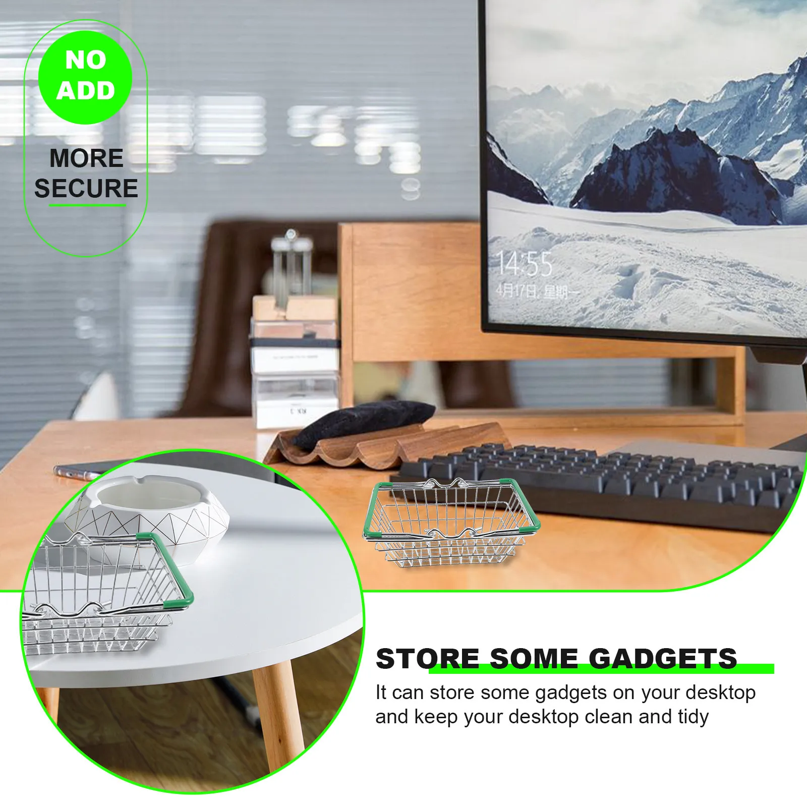 미니 쇼핑 바구니 철제 데스크탑 수납 정리함 장 휴대용 바구니 가젯 소형 데스크탑 장식품 사진 촬영용