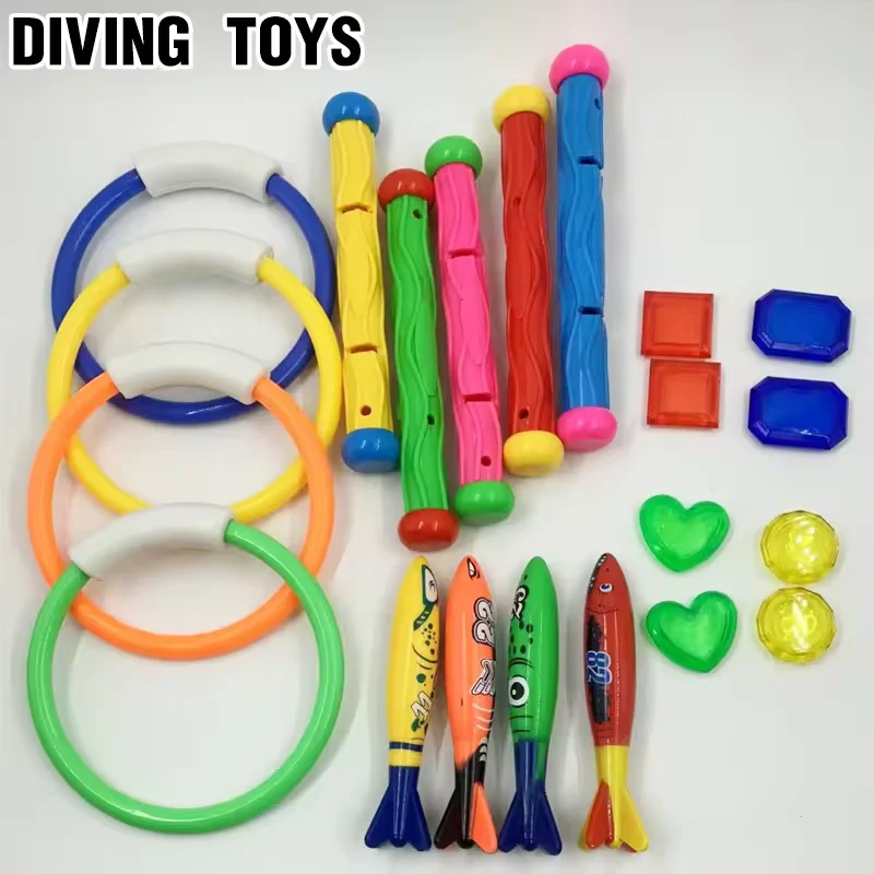 Kids Diving Toys Shark Throwing Toy Swimming Pool Diving Toys Game Water Fun Games Pool Baby Educational Bath Gifts