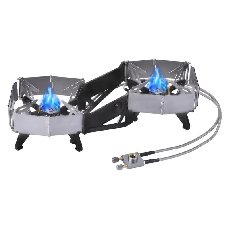DoubleBurnerGasStoveBRS32Foldable1940W2CampingButanesGas