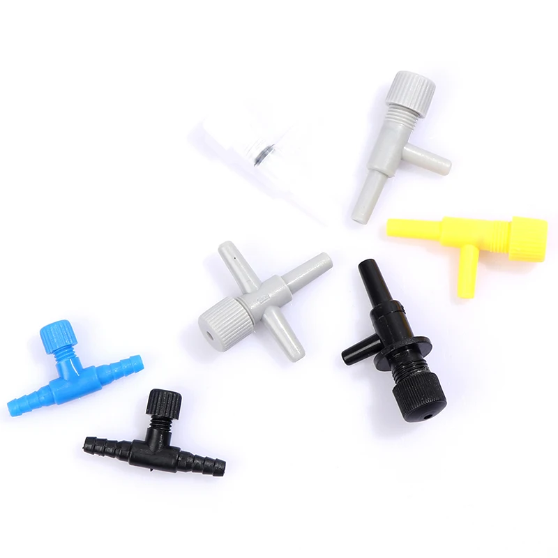 Aquarium Air Flow Control Valve Fish Tank Air Regulator Hose Connector For 4/6mm CO2 Oxygen Tube 3/5/10Pcs aquarium air pump accessories aquarium accessories aquarium air regulator valve aquarium air splitter valve