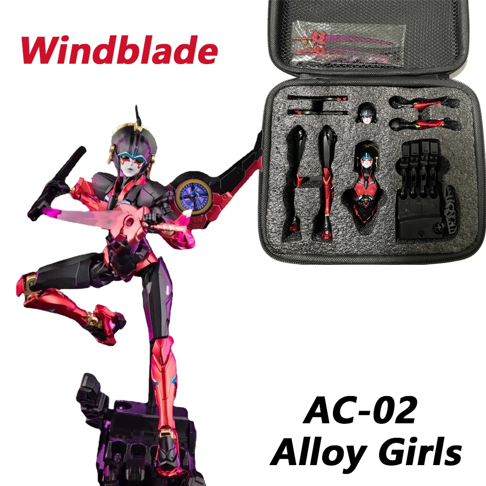 

[IN STOCK ] Transformation AC-02 AC02 Wind Girl KO Bingotoys BT-02 BT02 Movable Joint Deformable Mobile Suit Girl Action Figure