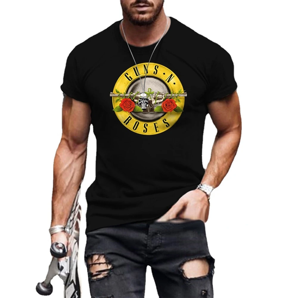 Vintage Rock Band Guns N Roses T Shirt Uomo Donna Music Violator Dm Goditi Il Silenzio Gahan Synth Dave Gahan Retro Black New Wave