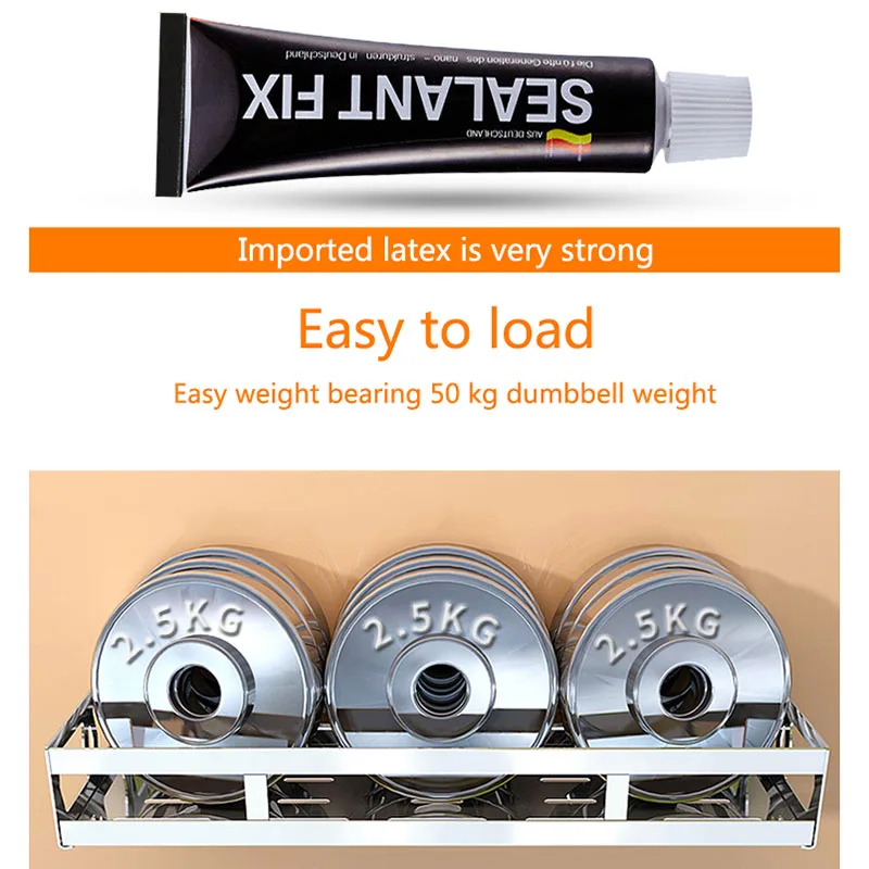 304 Stainless Steel Kitchen Shelf, Pot Rack, Wall Mounted Free Trimming Hole Punch, Kitchen Appliance Tool Rack