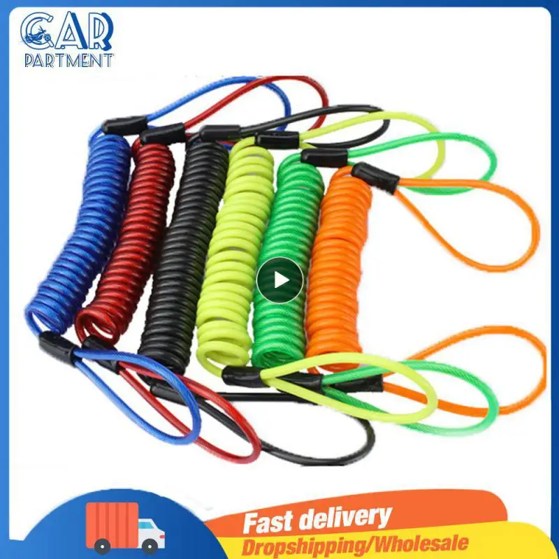 

120cm Motorcycle Reminder Cable Security Reminder Bike Scooter Scooter Safety Anti-theft Disc Lock Rope Motorcycle Safety