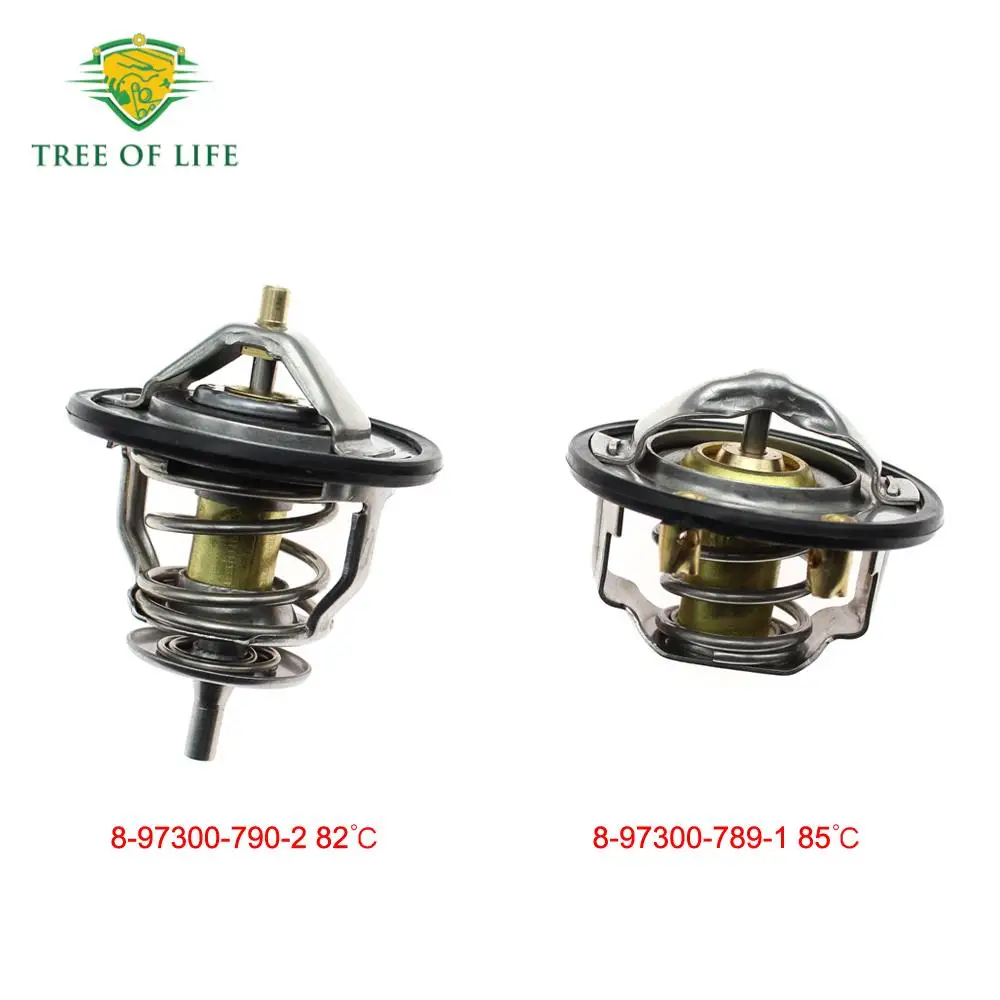 Engine coolant thermostat 1 Set Engine Coolant Thermostat For ISUZU NPR NKR NRR NQR 4HF1 4HG1 4HE1 4HK1 4.3L 4.8L 5.2L 1998-8973007891 8973007902