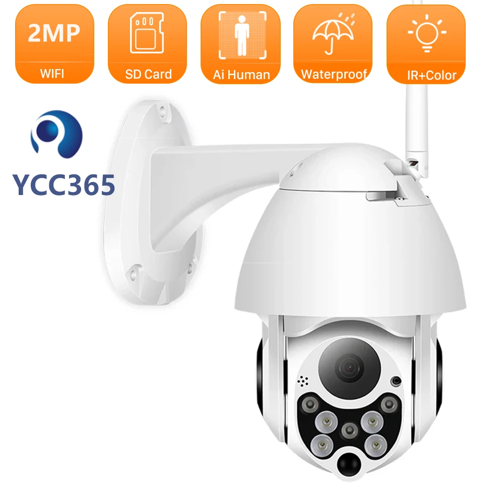 

1080P Wireless Wifi Security PTZ IP Camera Night Vision Outdoor Speed 4X Digital Zoom 2MP Network CCTV Surveillance