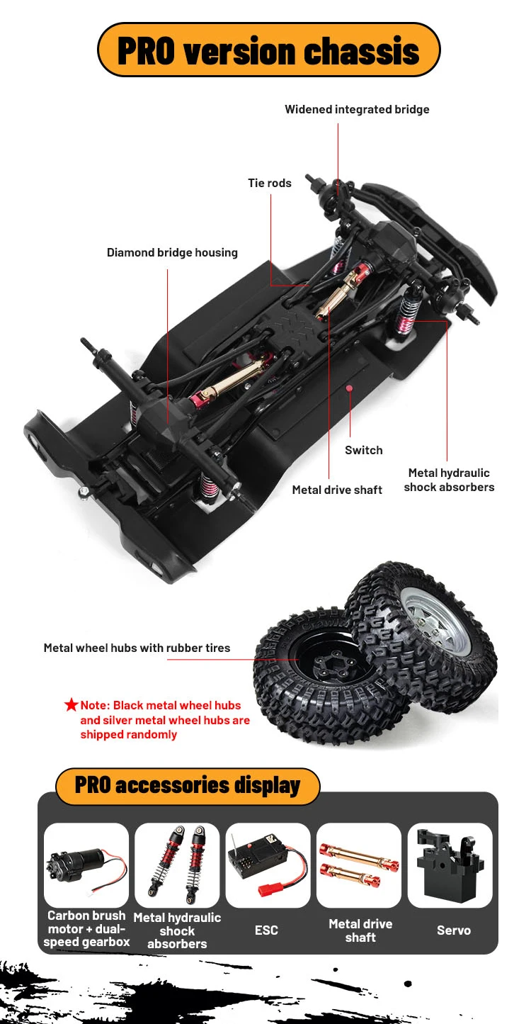 JJRC 1:18 nueva simulación Wrangler vehículo de escalada suspensión hidráulica multi terreno velocidad ajustable 4WD veh
