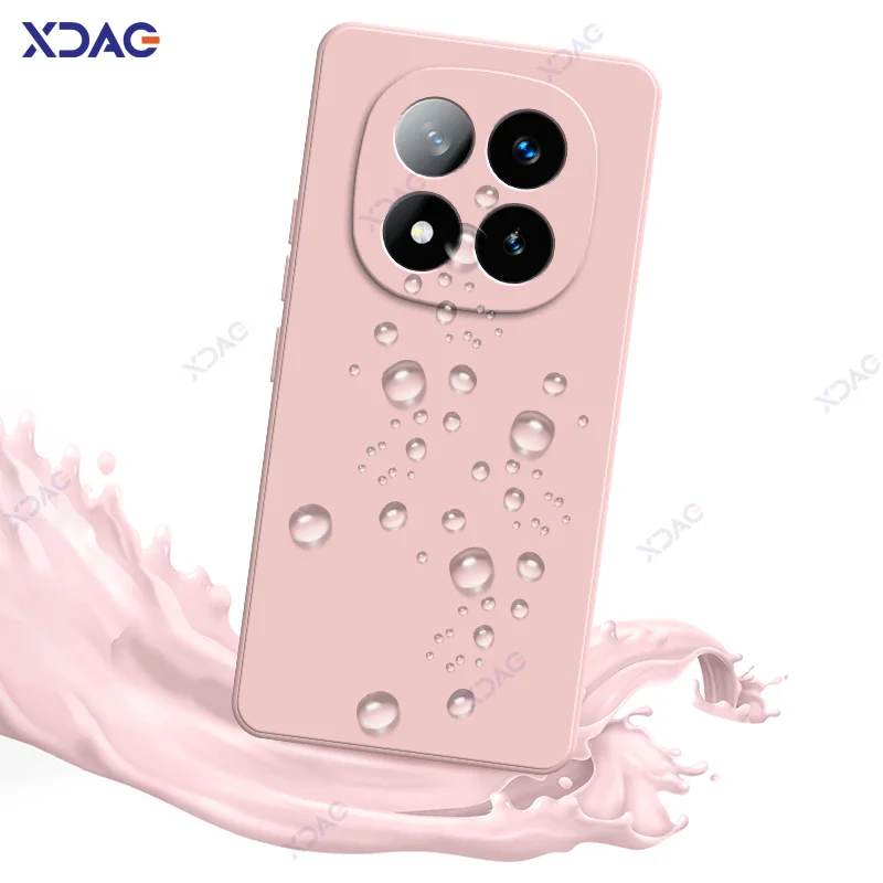Luxury Square Liquid Silicone Waterproof 360° Soft Phone Case Cover