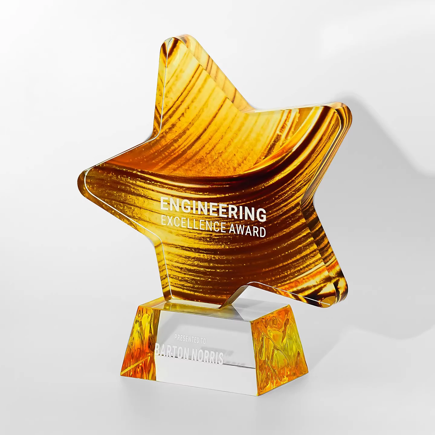 Customized Crystal Trophy, Color Printing Prize Sports Annual Meeting Awards Outstanding Employee Souvenir, Home Decoration, 1Pc