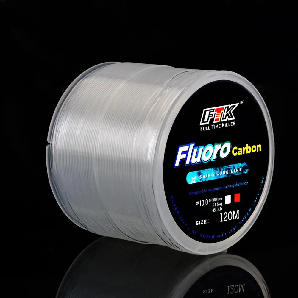 

1 Roll 120M Fluorocarbon Coated Fishing Line 5LB-34LB Main Line Sub Line Fishing Lure Sinking Line