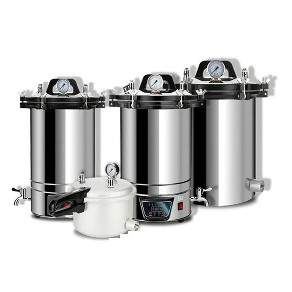 

12L/18L/24L Automatic Sterilization Autoclave Pot LCD High Temperature Pressure Surgical Medical Tool Steam Sterilizer