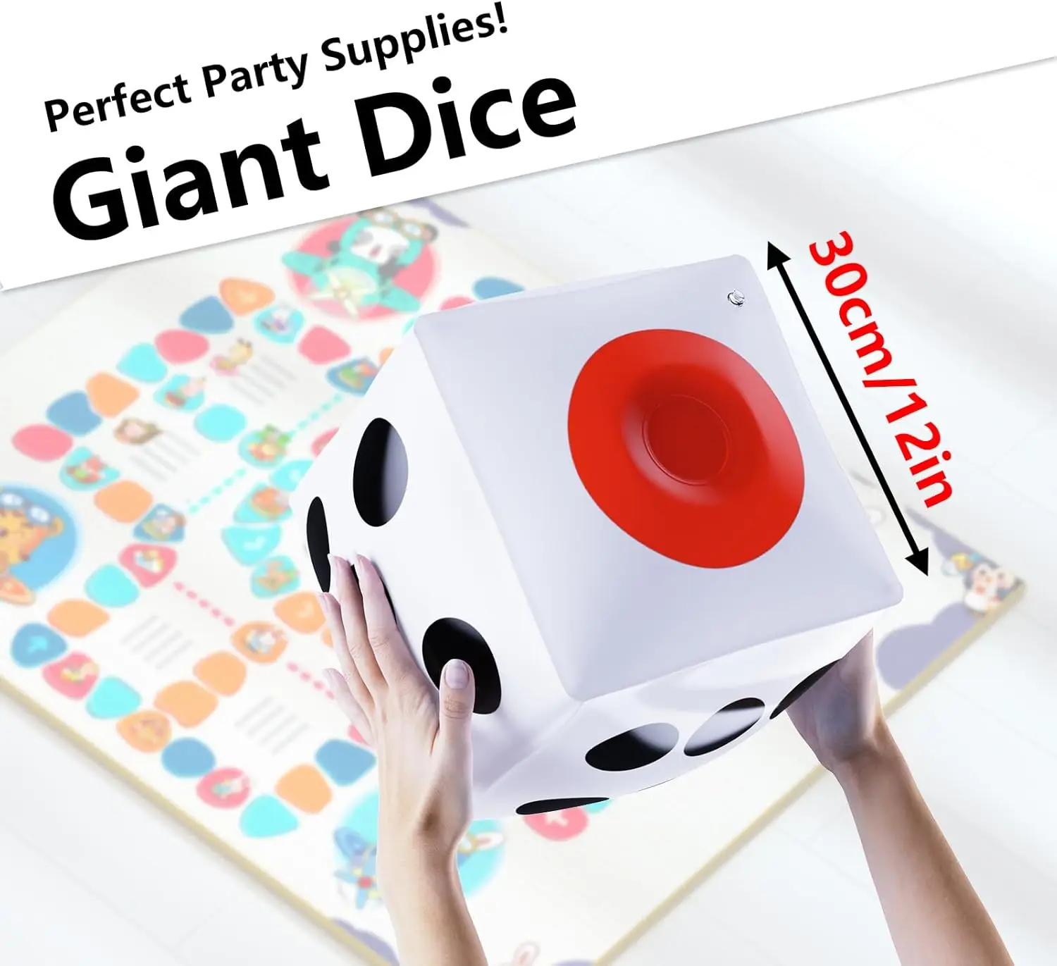 2Pcs Inflatable Giant Dice, Board Game Party Decoration for Indoor Outdoor Game, Beach, Pool, Lawn Party Gaming, Christmas gift