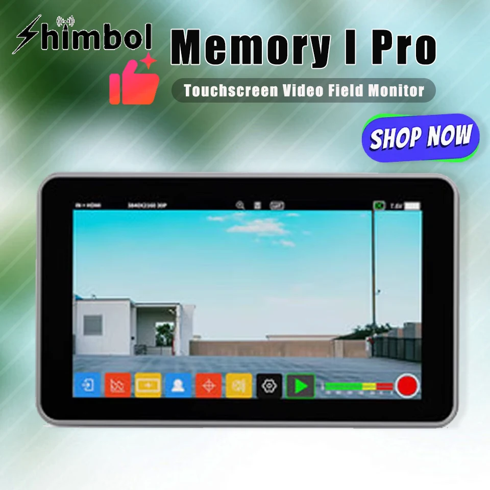 SHIMBOL Memory I Pro 5.5" 3D LUT HDMI & 3G-SDI Touchscreen Video Field Monitor 2200nits On Camera Monitor for Film Studio