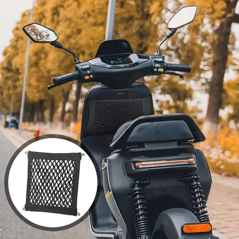 Motorcycle Helmet Storage Trunk Bag Motorcycle Luggage Net Hook Hold Bag Cargo Bike Scooter Mesh Fuel Tank Luggage Equipaje