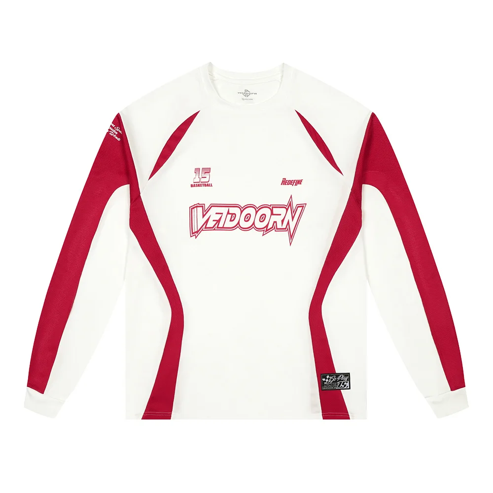 Breathable Long Sleeve Sport T Shirt for Men Oversize Lightweight Quick Dry Athletic Basketball Jersey Outdoor Gym Clothes