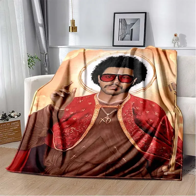 The Weeknd Plush Flannel Blanket Manta for The Singer The Weeknd Soft Throw Blanket for Sofa Cover Bedspread Office 2