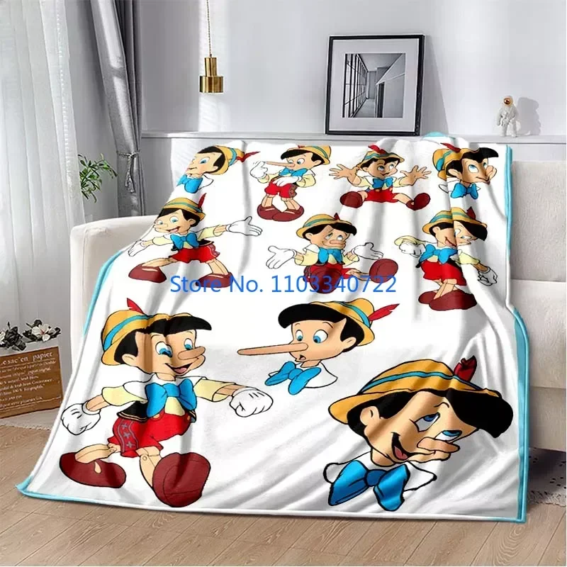 Coperta Morbida In Peluche Pinocchio, Coperta Per Bambini In Flanella Per Divano Letto Coperte Per Pisolino 150X200Cm Regalo Per Il Festival Della Rag