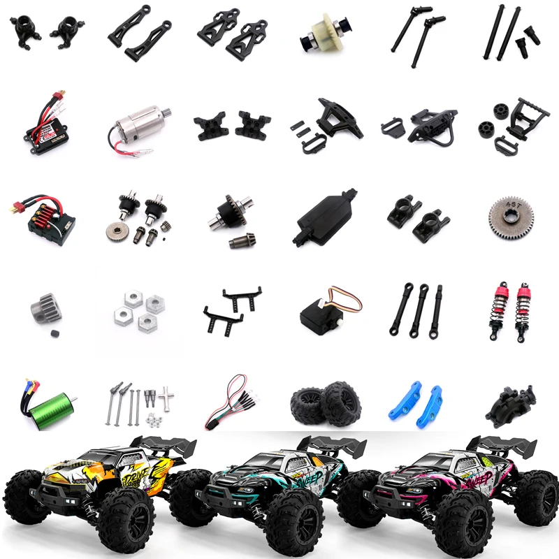 Alomejor Kit Bracci Sospensione In Alluminio Rosso Per Auto RC SCY 16101PRO 16102 1:16 – Migliora Prestazioni E Manovrabilità