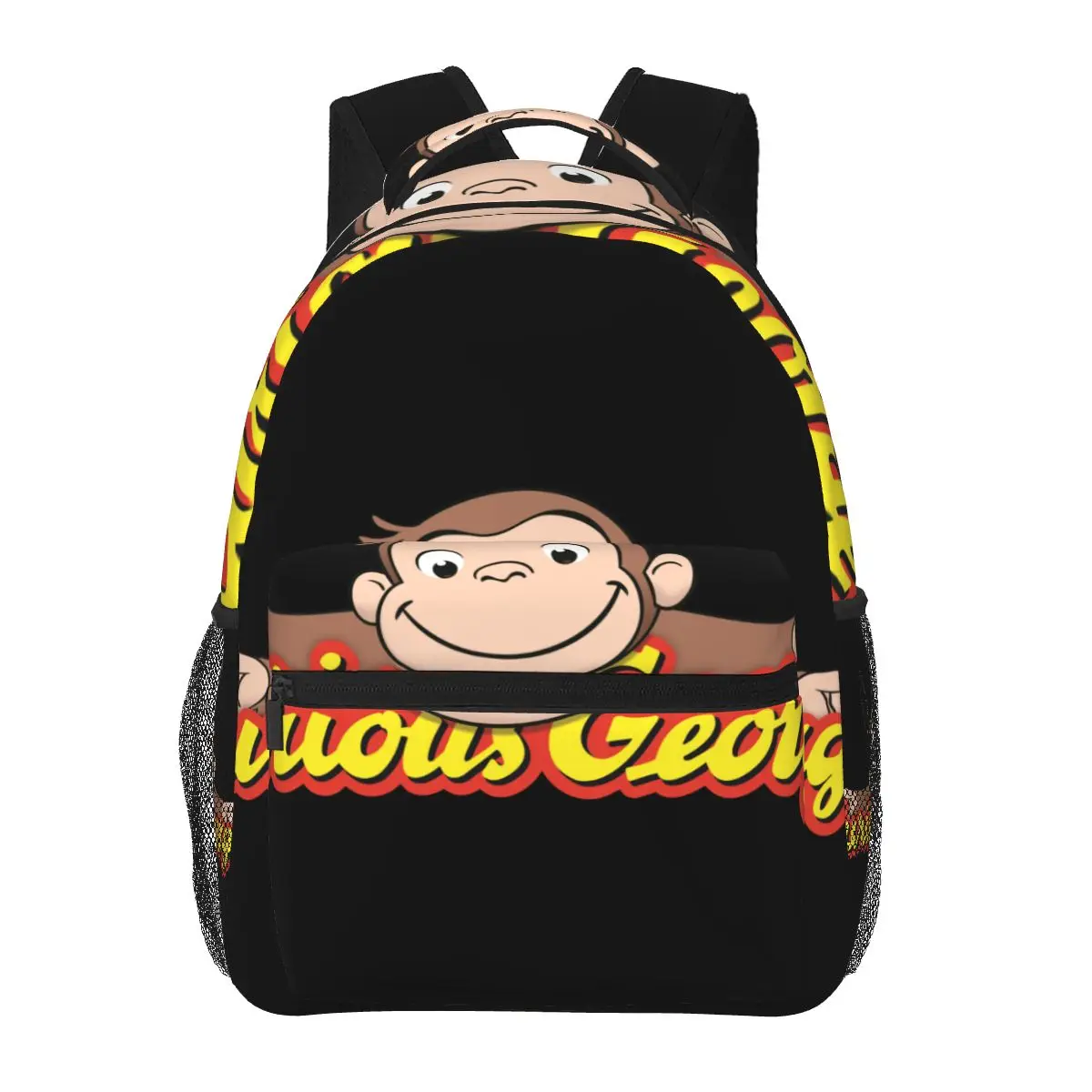 Curious George Kids Logo Casual Backpack Unisex Students Leisure Travel Computer Backpack