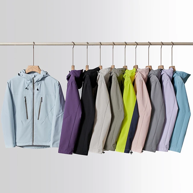 JNLN Unisex Rain Coat Hiking Camping Trekking Mountaineering Waterproof Jackets Men Women Outdoor Sporty Windproof Windbreaker