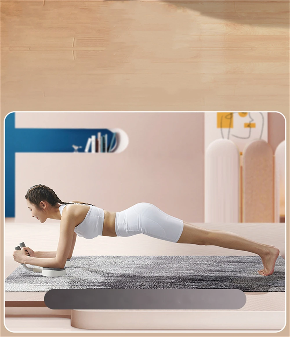 Multifunctional Plank Support and Push-up Bracket for Fitness Abdominal Muscle Training Non-slip Lightweight Adjustable Width