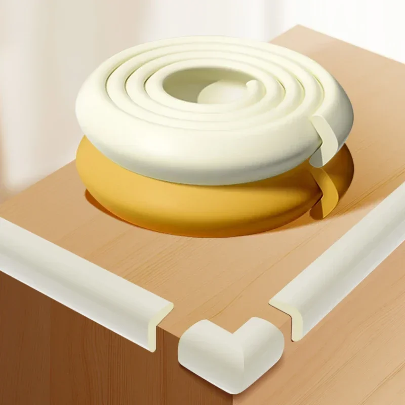 2M Baby Proofing Edge Corner Protector Strip Soft NBR Foam Padding Safety Corner Edge Bumper Guards For Fireplace Table Cabinet