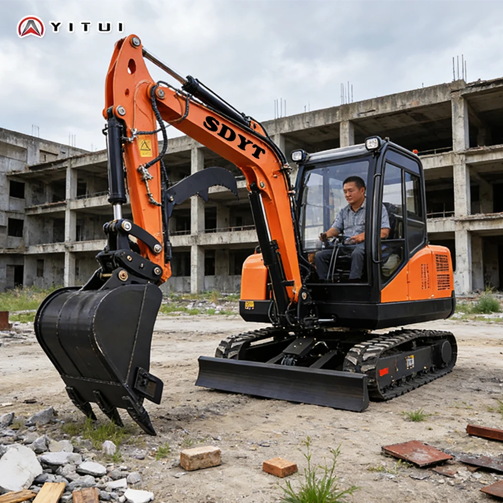 YITUI 1.2 Ton Small Excavator, High Efficiency Farm Operation, Customized Best Selling Model, Various Auxiliary Equipment for Winter - Image 3