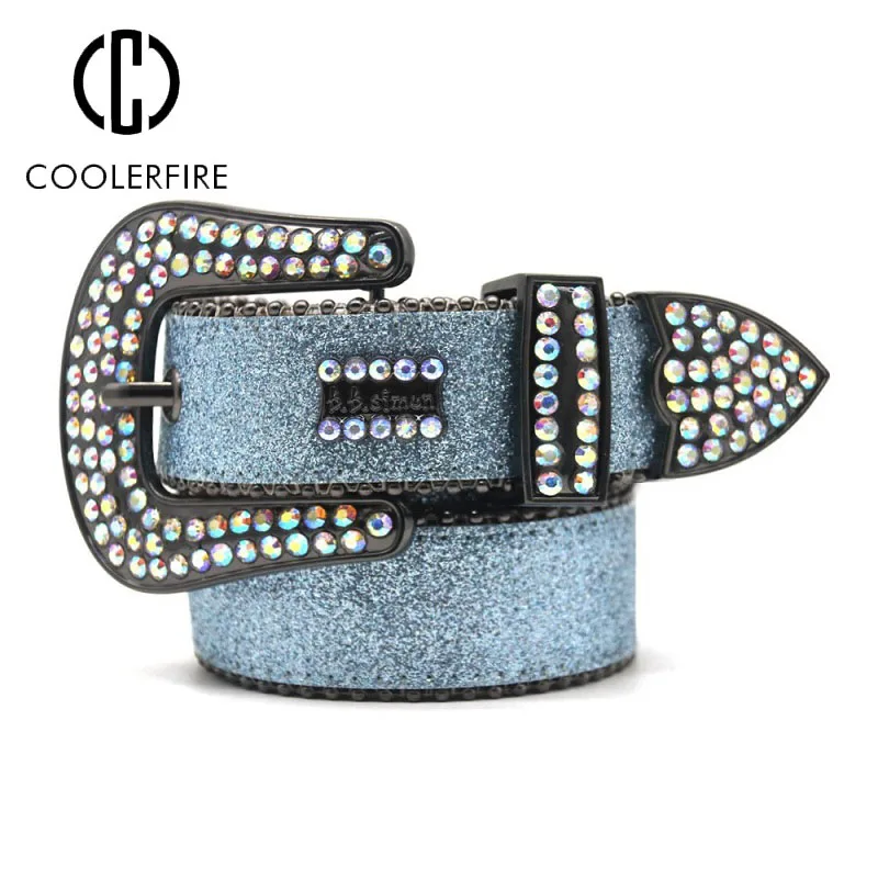 Women Belt High Quality Fashion Punk Casual Diamonds for Jeans Belts