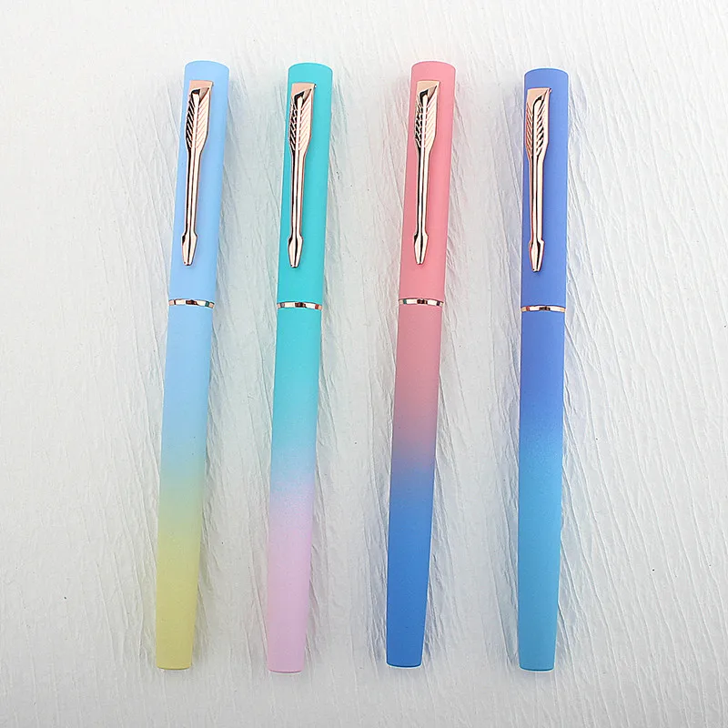 Luxury 5068 Quality Fashion 4 Colour  Fountain Pen Financial Office Student School Stationery Supplies Ink Pens