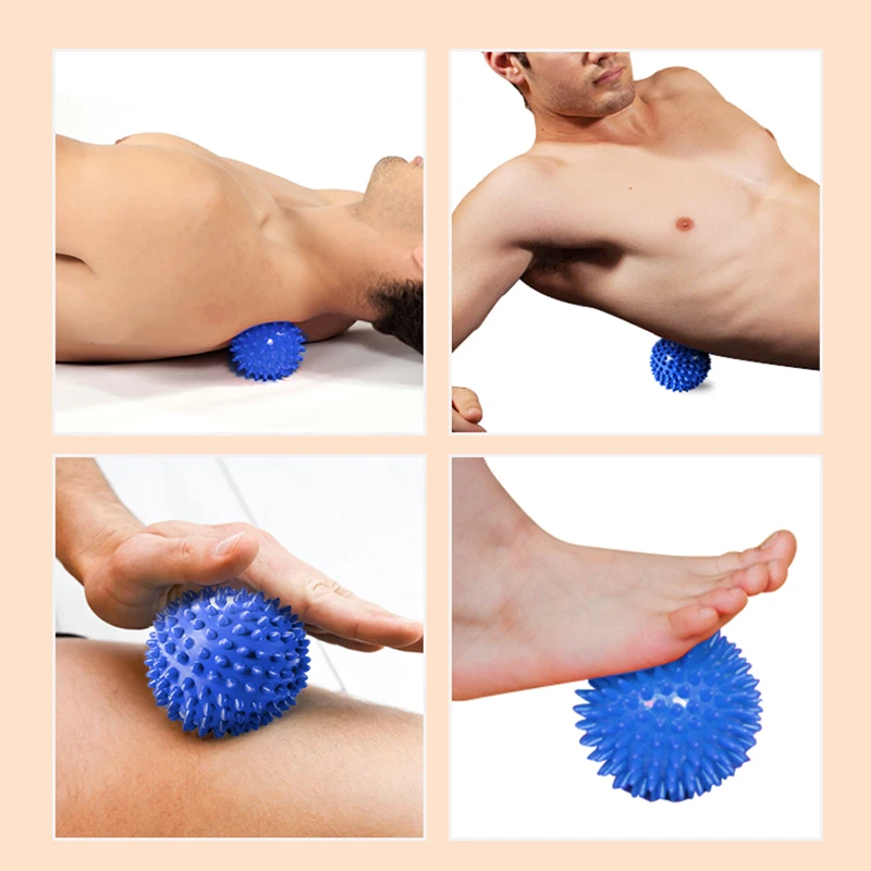 7cm PVC Spiky Massage Ball Sport Massage Fitness Relieve Stress Foot Spiky Muscle Ball Rehabilitation Exercise