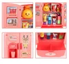 Kids Toy Fridge Mini Double Door Refrigerator Baby Toys Furniture Simulation Pretend Play Kitchen Toys Accessories Role Play 2