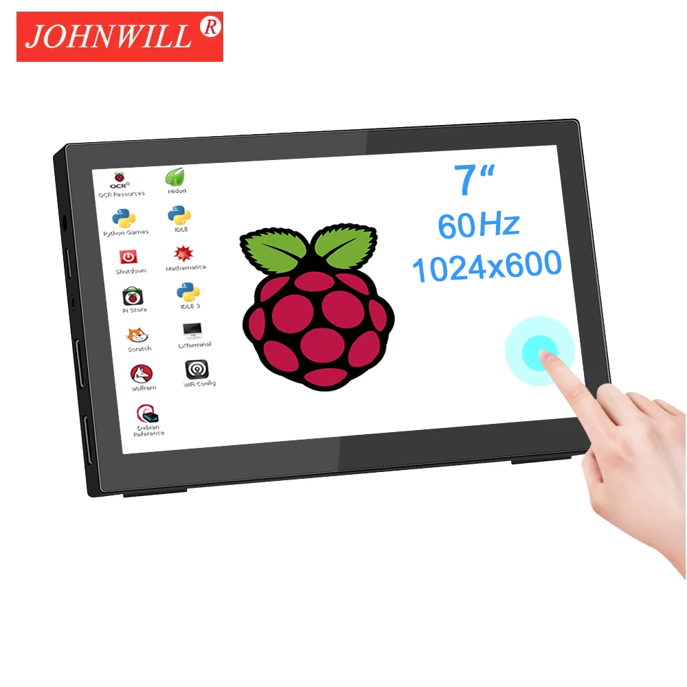 Monitor Protable Da 7 Pollici 1024X600 60Hz Touchscreen Type-C Hdmi-Compatibile Per Laptop Xbox Switch Display Raspberry Pie Series