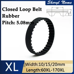 XL Rubber ring synchronous belt toothed high torque belt bandwidth 10/15/20mm perimeter 60-162mm