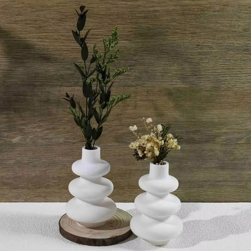 Irregular Vase Silicone Mold DIY Vase Ornament Decoration Plaster Cement Resin Mold Crafts Home Decoration 2025