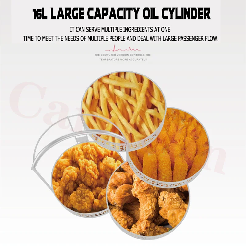 High Quality 3.0KW Electric Chicken Pressure Fryer Pot Machine Commercial French Fries Deep Frying Oven