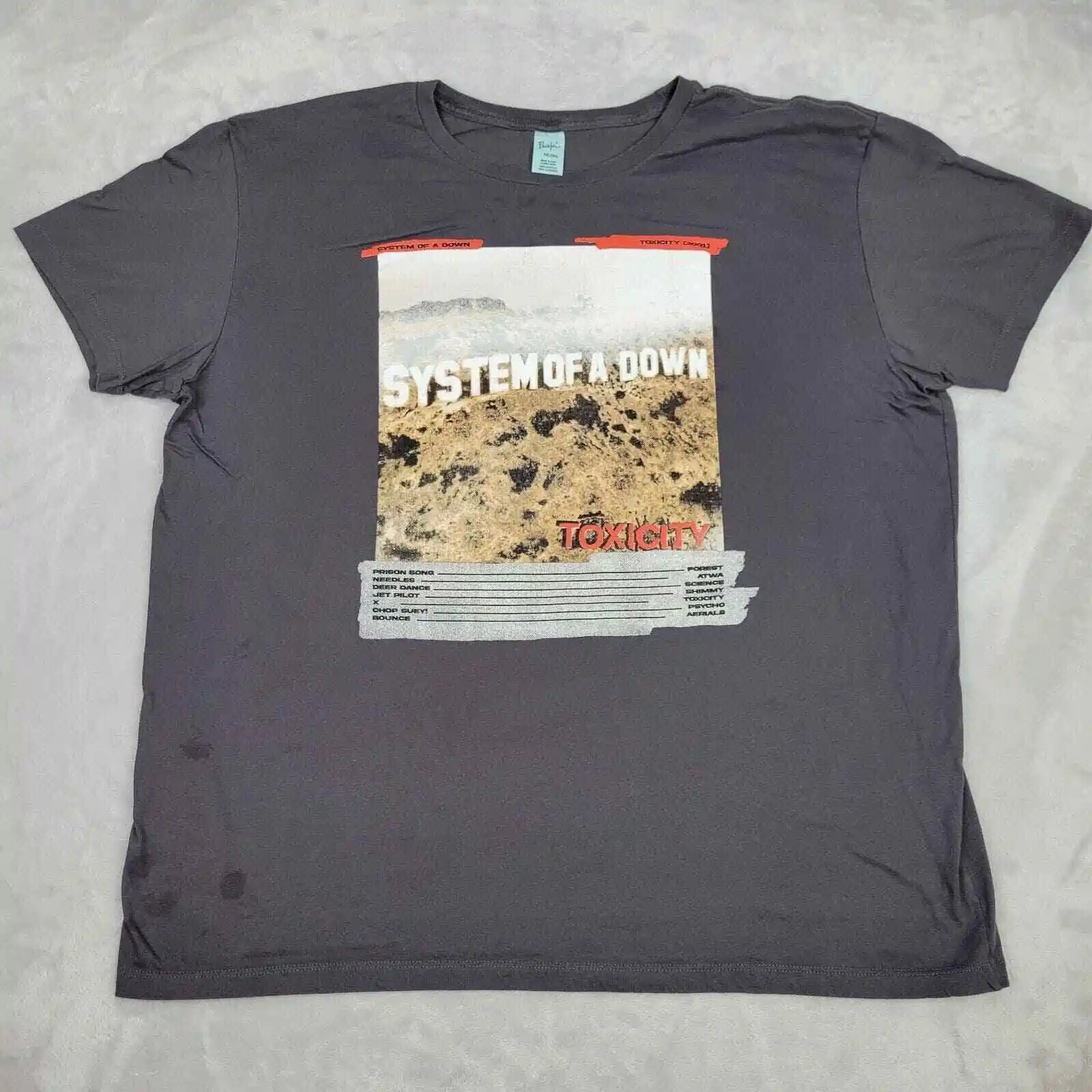 System Of A Down Shirt Mens Xxl Black Toxity Album Concert Tour Band Adult