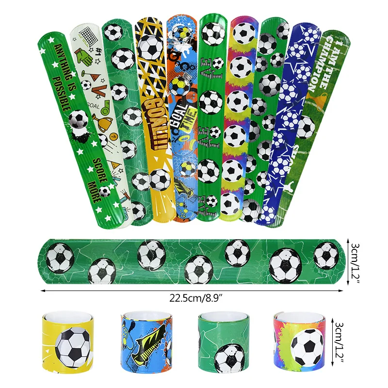 10pcs Football Papa Circle SOCCER Football Decor Bracelet Football Sports  Party Clap Circle Football Boy Birthday Party Supplies - AliExpress